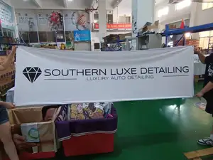 Wholesale Outdoor Advertising Banner Trade Show Promotion Big Printing Flag Custom Logo And Mesh PVC Banners