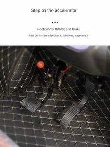 Personnalisation en usine à bas prix petite <span class=keywords><strong>voiture</strong></span> électrique fermée 2 portes 4 roues avec guidon - Product Image 2