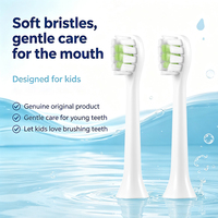 Têtes de remplacement S10 pour brosse à dents électrique sonique pour enfants, poils doux, nettoyage interdentaire