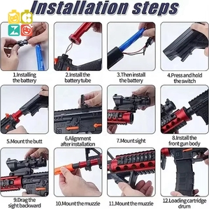 Bláster Eléctrico de Bolas de <span class=keywords><strong>Gel</strong></span> CZ M416 de 70 cm, Modo Dual Automático, Alcance de 45 Pies, Recargable, Salpicadura Automática para Pistola de Juguete; Bláster de <span class=keywords><strong>Gel</strong></span> M416 - Product Image 3