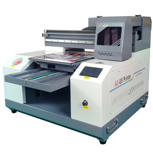 Small Business Industrial Use Desktop Flatbed Inkjet A3 Printer Auto for Phone case Bottle Card Acrylic UV Led Printer Machine