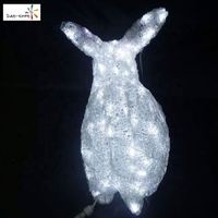 Lapin extérieur blanc nuit lapin lumières de Noël à vendre