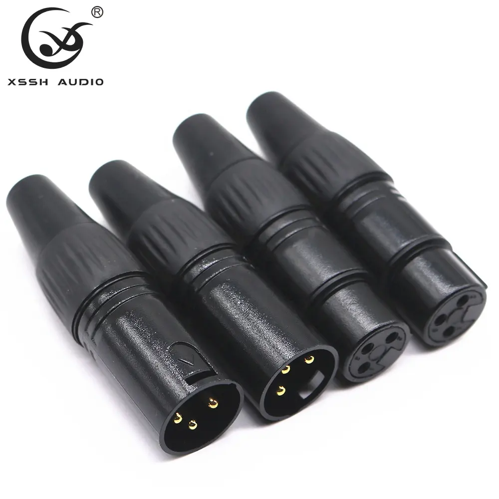 Giắc Cắm Dây Micro YIVO XSSH Bộ Chuyển Đổi Nguồn Din 3 Chân XLR Giá Rẻ Đầu Nối XLR Đầu Cắm Âm Thanh