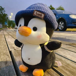 Boneka <span class=keywords><strong>Penguin</strong></span> Lucu Baru, Mainan Boneka Isi Lembut Super Halus, Beruang Bordir, Alat Bantu Tidur dan Hadiah Penenang Bayi untuk Anak Perempuan - Product Image 2