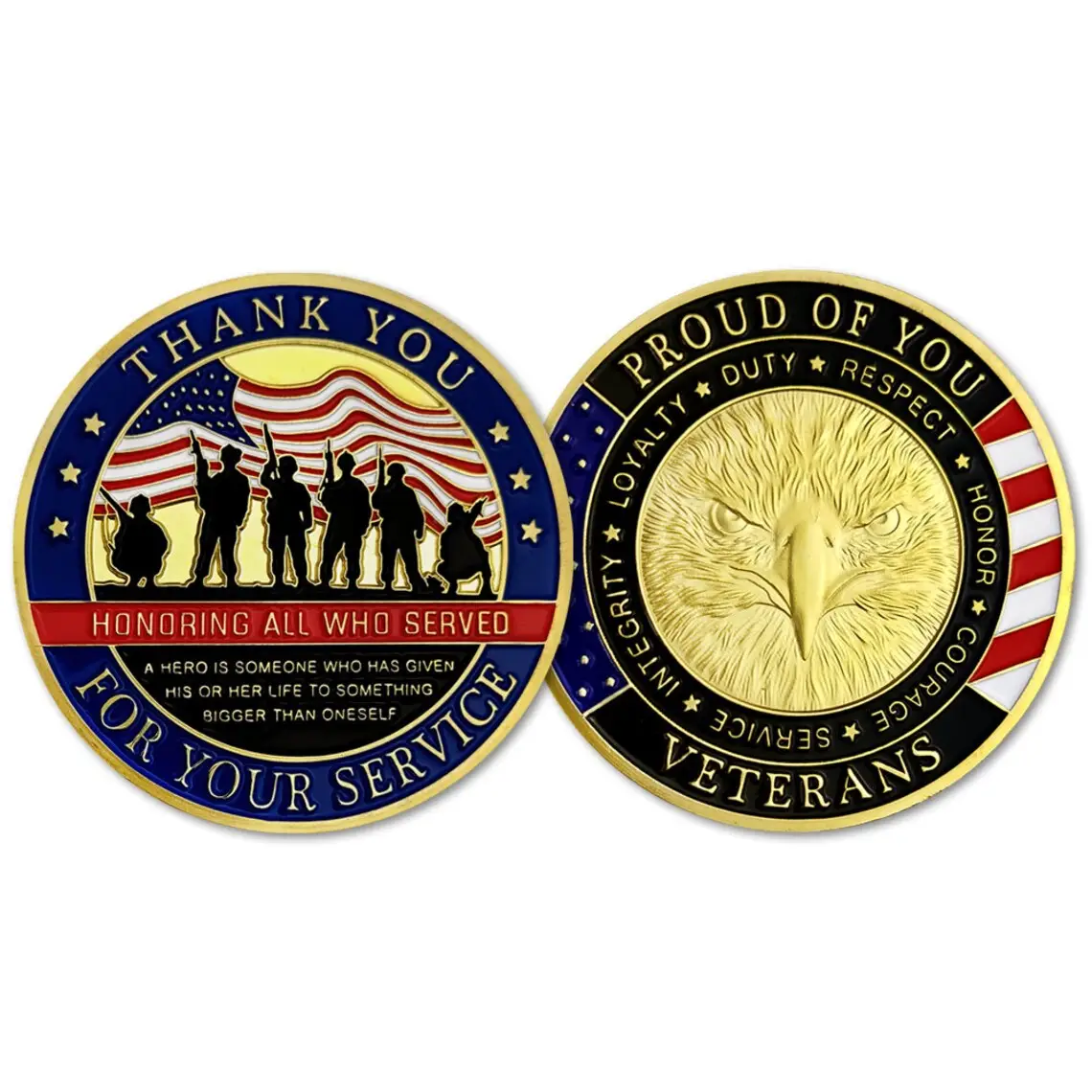 customize Metal Type and Casting Technique challenge coin boxes commemorative custom engraved Challenge coins