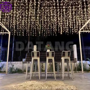 Guirnalda de Luces LED Blancas Intermitentes, 24v/220v, IP65, Cable Negro, Decoración para Interiores y Exteriores, Navidad, Fiestas, Bodas - Product Image 4