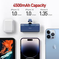 LinkPod 4 2025, Batería Externa Portátil Inalámbrica Ultracompacta de Lujo, Enchufe Universal, 4500mAh, Salida Tipo-C, Idea de Regalo