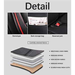 Fundas de Asiento de Coche de Tela Baratas de Lujo Xiangta, Color Negro y Blanco, para <span class=keywords><strong>Toyota</strong></span> Corolla <span class=keywords><strong>2007</strong></span>-2020 - Product Image 6