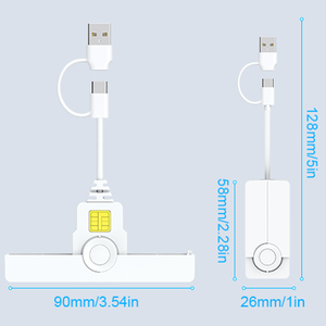 Portable Smart Card <strong>Reader</strong> with USB a and <strong>C</strong> Interface External Installation OTG Feature Supports ISO7816 Cards ROHS Certified - Product Image 5