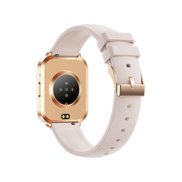 Montre connectée CD06 BSTY, bracelet en silicone carré, boussole, écran AMOLED, étanche, appels Bluetooth, moniteur de fréquence cardiaque, tracker de fitness, unisexe