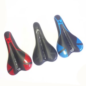 Sillín de Bicicleta Dunlop Negro Azul Rojo, Asiento Cómodo para Bicicleta de Montaña, Accesorio de Ciclismo Unisex para Adultos - Product Image 4