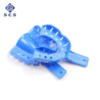Plateau d'impression orthodontique pour thérapie orale Plateau d'impression dentaire en plastique jetable Perforations Accessoires d'équipements oraux