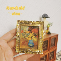 Scène de jeu miniature avec nourriture, modèle tengyazc, accessoires pour maison de poupée ob11, mini peinture à l'huile murale L192