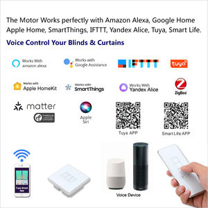 Store enrouleur électrique intelligent Wi-Fi en fibre de verre pour intérieur, rideau motorisé pour fenêtre, pare-soleil - Product Image 6