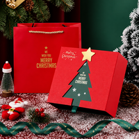 Kotak Hadiah Natal untuk Usaha Kecil dengan Finishing Mengkilap dan Penutup Magnetik