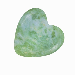 Piedra de Masaje Gua Sha en Forma de Corazón de Jade Verde Natural de Fábrica, Herramienta de Spa Corporal - Product Image 2