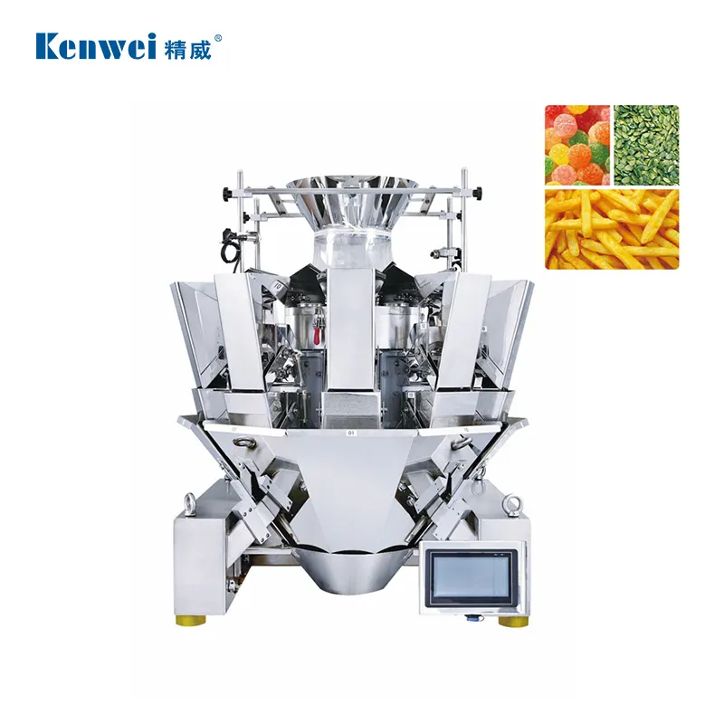 Kenwei máquina de empacotamento multifuncional, pesador de lanches 10 cabeças