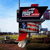 Armoire à ouverture frontale IP65 P2.5 P3 P4 P5 P6 P8 P10 Module Panneau d'affichage publicitaire numérique USA LED Message Center Display Screen Sign