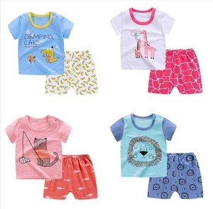 Robes d'été pour enfants, vente en gros, tenue décontractée, pour gros garçon et fille, ensemble deux pièces, bon marché, boutique chinois, 2020 - Product Image 1