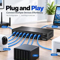 Switch Ethernet Gigabit 5, 8, 16, 24 ports 10/100/1000 Mbps non géré, pour bureau, montage en rack, usage domestique ou professionnel, OEM ODM