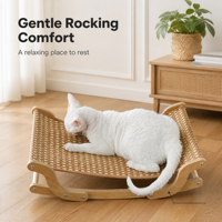 Nouveau Tapis de Couchage pour Chat, Nid de Chat, Lit à Bascule, Hamac d'Été en Rotin pour Animaux, Tapis à Griffer, Canapé pour Chiot, Nid de Sommeil OEM