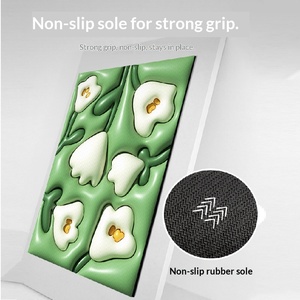 แผ่นรองอาบน้ำดูดซับน้ำ 3 มิติ ทำจากดินเบา ป้องกันการลื่น ใช้ได้กับประตูห้องน้ำ พรมเช็ดเท้า <span class=keywords><strong>แห้ง</strong></span>เร็ว ปูพื้นห้องอาบน้ำ ไม่ลื่นไถล ตกแต่งบ้าน - Product Image 4