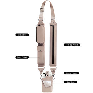 レディース多機能バンダ風PUレザー携帯電話ポーチホルスター、携帯電話ケース収納、携帯電話ショルダーバッグ、クロスボディバッグ - Product Image 2