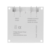 CN101S- SINOTIMER CN101S Interruptor Temporizador Digital LCD de 1 Segundo de Intervalo, 5V 12V 24V 110V 220V, Relé de Tiempo Programable