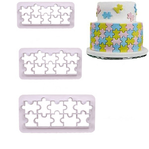 Homesun HY Geometric Multi cutter Square Sechseck Runde Kuchen Fondant Textur Matte Keks Aus stech formen - Product Image 3