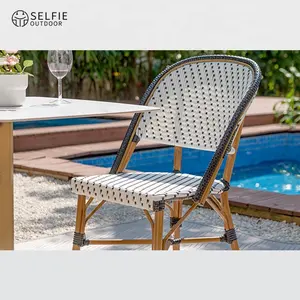 Rattan Outdoor Furniture Outdoor Patios Rattan Chair Foldable Table Bistro Chair