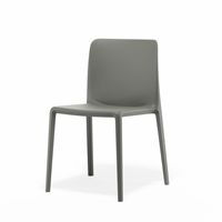 Chaise de salle à manger en plastique de style nordique, design moderne et simple, personnalisable, sans cadre, pour salon de thé, salon de maquillage