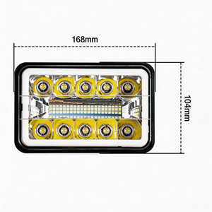 <span class=keywords><strong>Venta</strong></span> al por Mayor de Faros LED 4x6 de 45W Cuadrados con Luz Alta/Baja, Directo de Fábrica para Camiones <span class=keywords><strong>Kenworth</strong></span>, Peterbilt y Freightliner - Product Image 4
