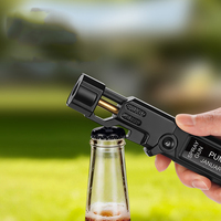 Briquet pulvérisateur haute température et super puissant, double protection verrouillable, ouvre-bouteille rechargeable, briquet d'extérieur