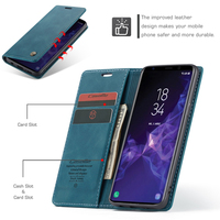 Pour Samsung Galaxy S9 S8 Plus S7 Bord Couverture Arrière Coque CaseMe 013 Rétro Mat Affaires PU Cuir Flip Antichoc Téléphone Cas