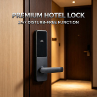 Cerradura de Puerta de Hotel V602 con Múltiples Métodos de Desbloqueo: Llave/Tarjeta/Contraseña/Control Remoto/Mini Programa