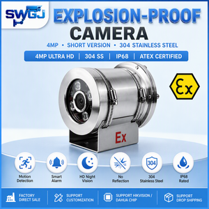 Caméra de surveillance industrielle ATEX économique, résolution 4K, fabricant OEM/ODM, fourniture directe d'usine - Product Image 1