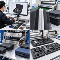 Étui de transport pour drone, sac organisateur portable en EVA pour petits drones avec système de séparation flexible et rangement pour accessoires