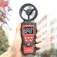 MAYILON – compteur de vitesse du vent portatif HT625A avec rétro-éclairage fonctions Max/Min/AVG mesure du Volume d'air anémomètre numérique tothermaol