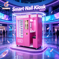 Máquina Expendedora Automática de Arte de Uñas 3D Elephant Nail con Pantalla Táctil de 21 Pulgadas, Tarjeta de Crédito, Código QR, Gráficos Personalizados y Basada en la Nube