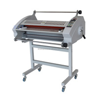 Laminateur électrique chaud et froid de 650 mm, équipement de plastification industriel de taille A1-A6 avec commande de moteur pour matériaux alimentaires