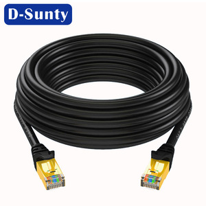 Cable Ethernet Redondo Cat7 de Longitud Personalizada, Precio de Fábrica, Cable de Conexión a Red RJ45 Blindado SFTP para Computadora Portátil - Product Image 1
