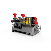 Machine à découper les clés manuelle compacte CGDI W1 avec pince rotative à 4 côtés, LED intégrée, meule de ponçage BLEU ROUGE VIOLET