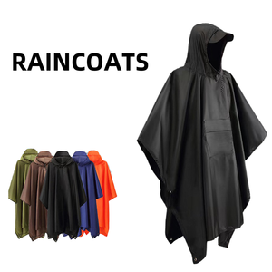Poncho de Pluie 3-en-1 Personnalisé et Imperméable <span class=keywords><strong>à</strong></span> Séchage Rapide pour Adultes, avec Poche, Idéal pour la Randonnée, le Cyclisme, le <span class=keywords><strong>Camping</strong></span> et les Voyages en Extérieur - Product Image 5