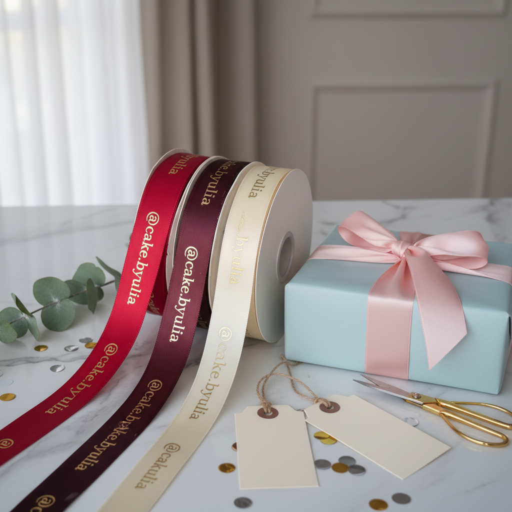 Factory Wholesale Red Polyester Ribbon Spool Printed Heart Valentine's Day Halloween Ribbon 6mm-50mm