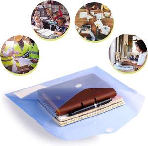 Carpetas de Archivo de Plástico Tamaño Carta Estadounidense A4, Sobres Transparentes para Documentos de Colores Surtidos con Bolsillos para Etiquetas para Suministros de Oficina y Escolares - Product Image 6