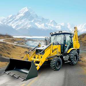 Дизельный двигатель мини-погрузчик 5 тонн 8 тонн 4*4 колесный погрузчик строительная техника небольшой экскаватор подходит для строительной площадки - Product Image 1