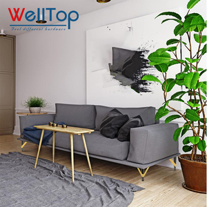 WELLTOP Nuovi Arrivi: Gambe per Divano in Metallo, Design <span class=keywords><strong>Industriale</strong></span> Moderno, Accessori Decorativi per Mobili, per Divani, Tavoli, Ospedali, Esterni - Product Image 3