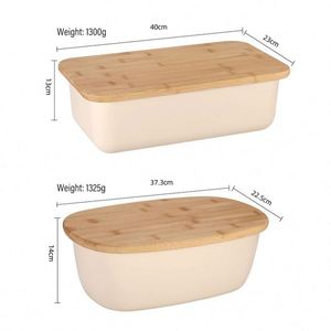 Top Selling Products 2025 Bread Box for Kitchen Storage <b>Containers</b> Large Bread Box With <b>Bamboo</b> Cutting Board Lid - Product Image 4