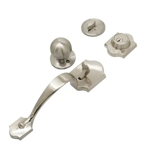 단일 핸들 무거운 그립 핸들 잠금 장치 메인 현관 도어 그립 핸들 잠금 블랙 럭셔리 도어 핸들 잠금 장치 - Product Image 5