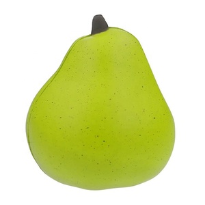 Custom Logo Promotional Gifts PU <b>Foam</b> Pear <b>Shaped</b> Soft Toy Anti-Stress Stress Ball Unisex - Product Image 2